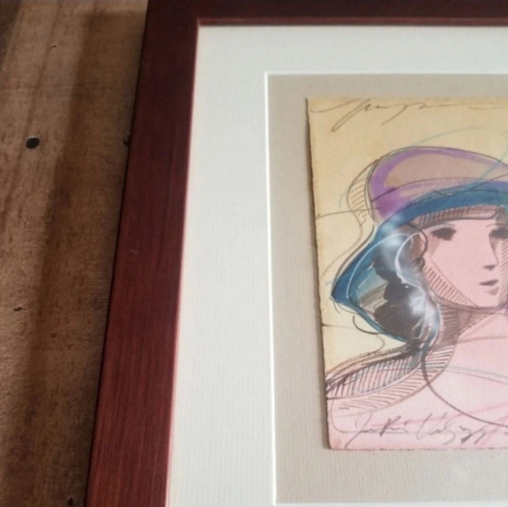 Framed artwork sketch fashion drawing - Picture 11 of 11